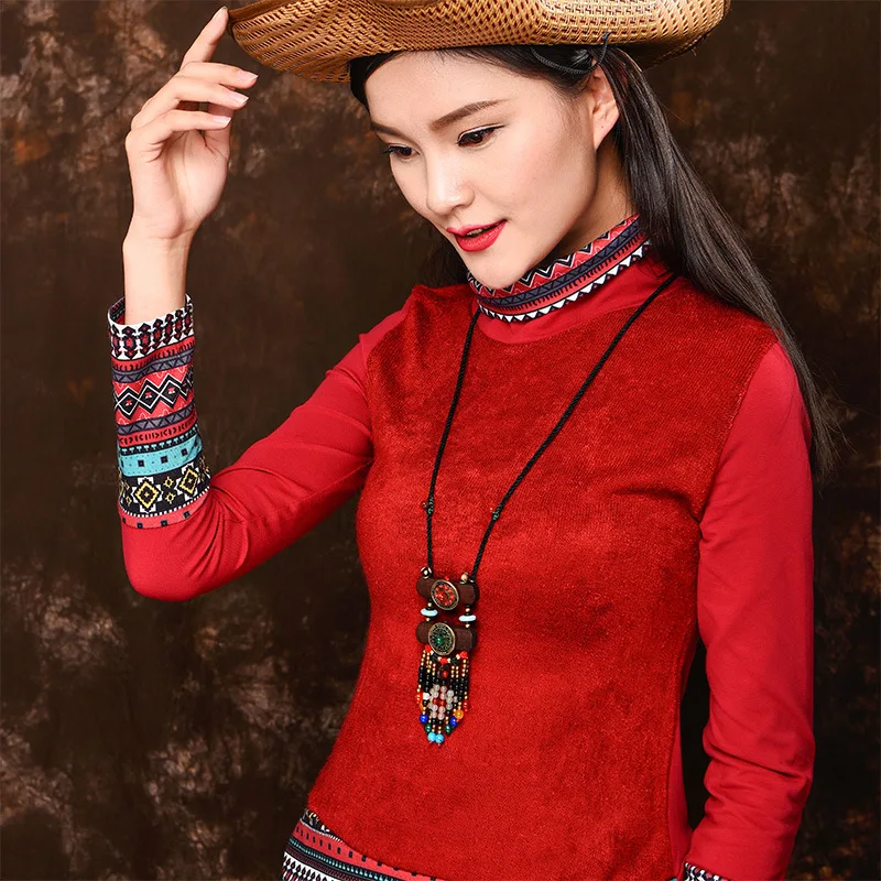 Новое винтажное ожерелье с длинным деревянным свитером непальское этническое