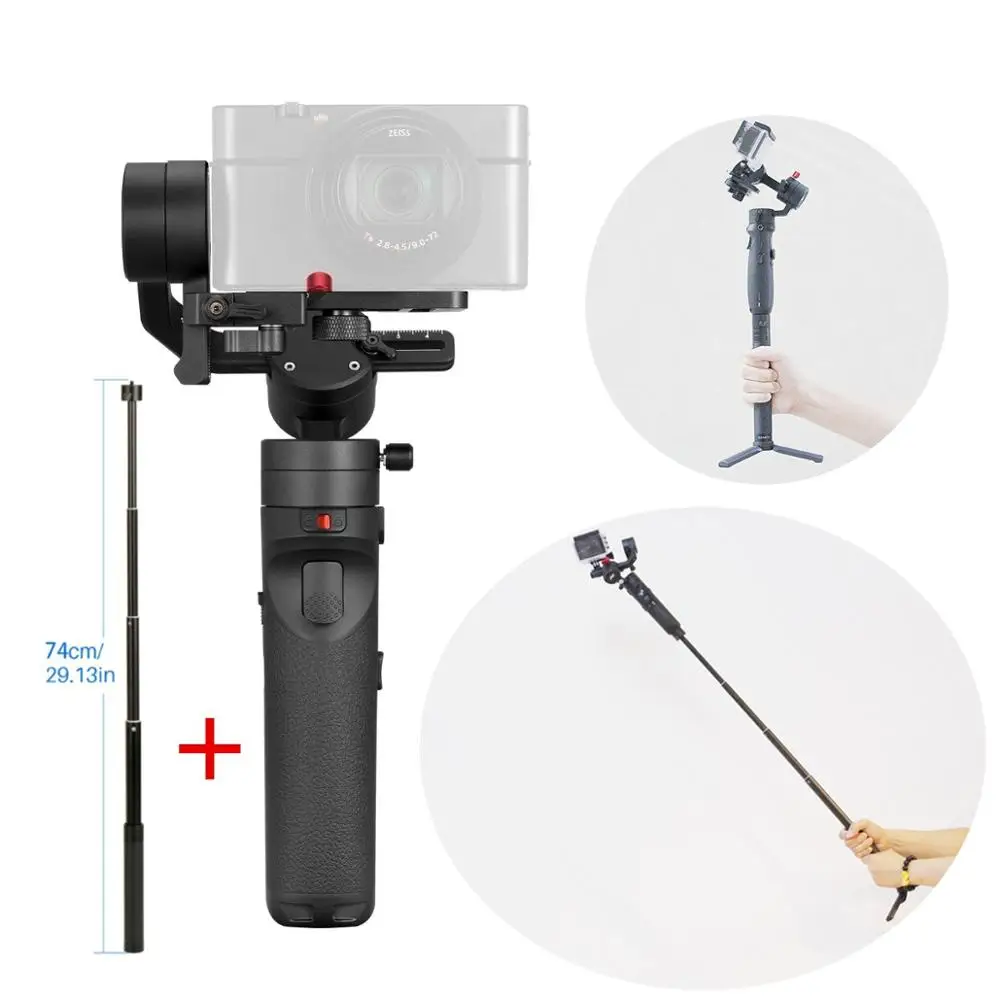 Zhiyun Crane M2 3-осевой Карманный Стабилизатор Для беззеркальных камер смартфонов Gopro стабилизатор vs G6 плюс DJI Ronin S Max мы собрали воедино - Цвет: M2 Extension Pole