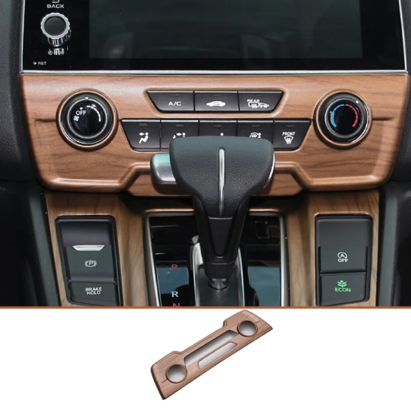 Peach Wood Grain Car Control Air Conditioning Panel Trim for For Honda Crv Cr-V Car Styling