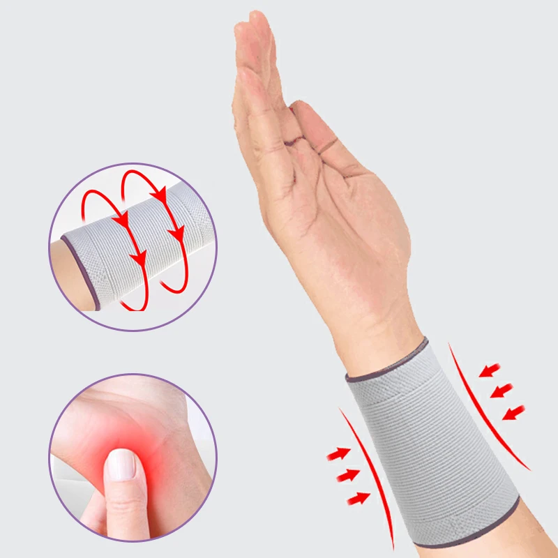 

1Pair Wristbands Sports Fabric Graphene Wristband Fitness Wrist Support Protector Keep Warm Anti Cold Gym Wrist Brace