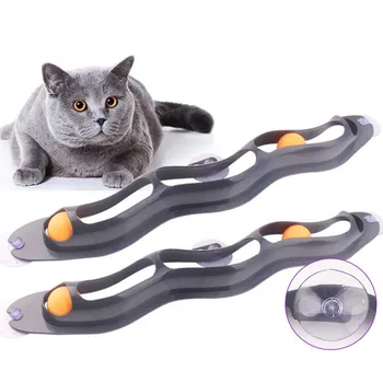 

Interactive Cat Toy Window Sucker Toy Cat Accessories New Funny Cat Training Toy Puzzle Cat Plastic Toys New Products Scratcher