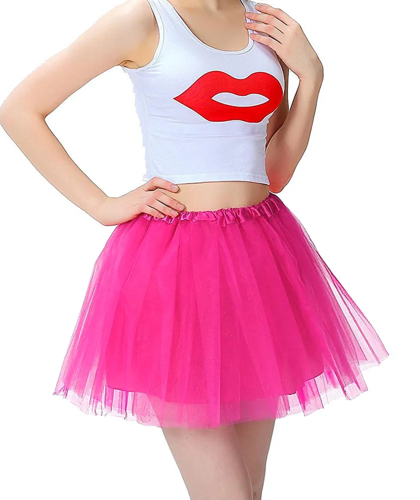 nike tennis skirt Princess Midi Fairy Tulle Skirt Pleated Dance Tutu Skirts Womens Lolita Petticoat Jupe Tulle Femme Party Puffy Skirts Adult pink skirt Skirts