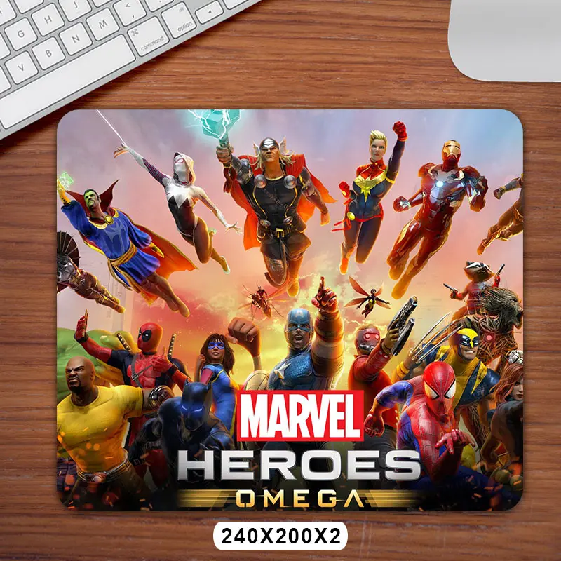 Герои Marvel коврик для мыши игровой коврик для мыши 18*22 см 20*24 см нескользящий мягкий резиновый коврик для мыши разработка индивидуального дизайна