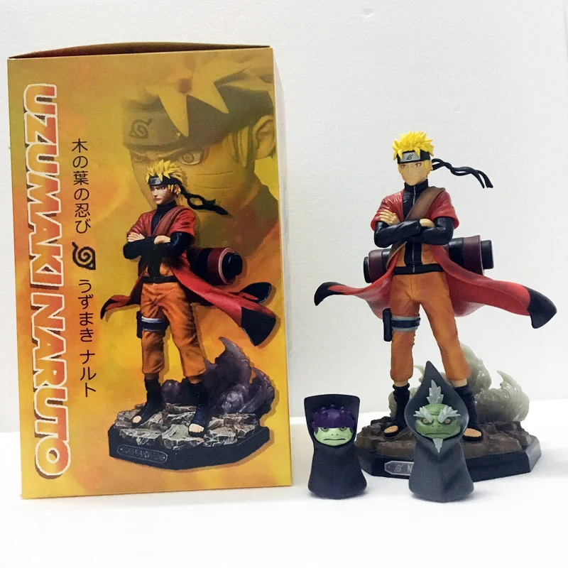 22 см 9 дюймов Наруто Сэйдж режим Shippuden uzumaki с лягушкой фигурка модель игрушка