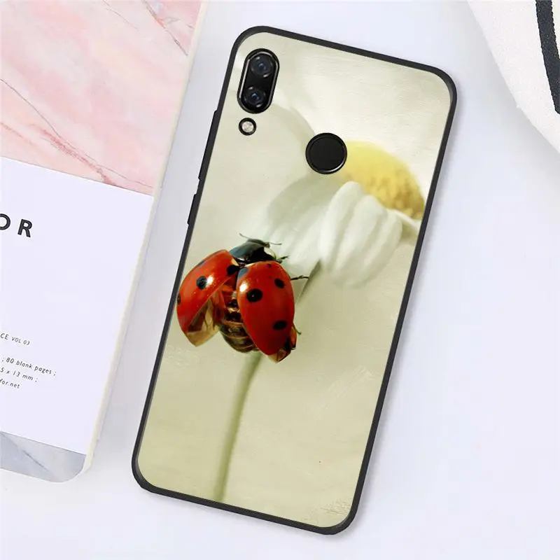 Чехол для телефона Maiyaca с листьями божьей коровки и ромашкой Xiaomi Redmi4X 6A 9 8A note pro 5Plus