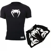 T shirtMMA Трусы трикотажные спортивные шорты с коротким рукавом с принтом боксерские ММА шорты мужские шорты кикбоксинг, муай-тай боксео grappling thai