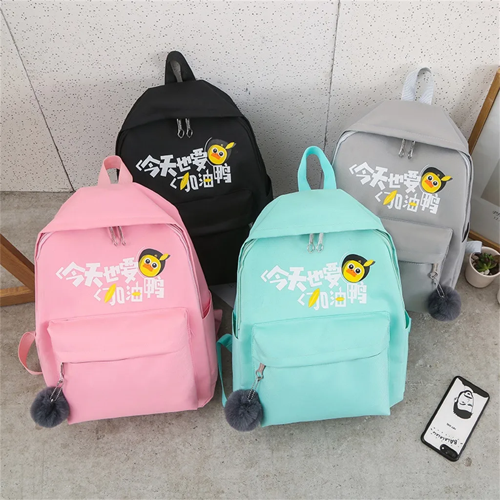 Aelicy 4 шт./компл. китайский принт Mochila холщовый рюкзак дорожный Рюкзаки для отдыха для девочек-подростков школьный рюкзак