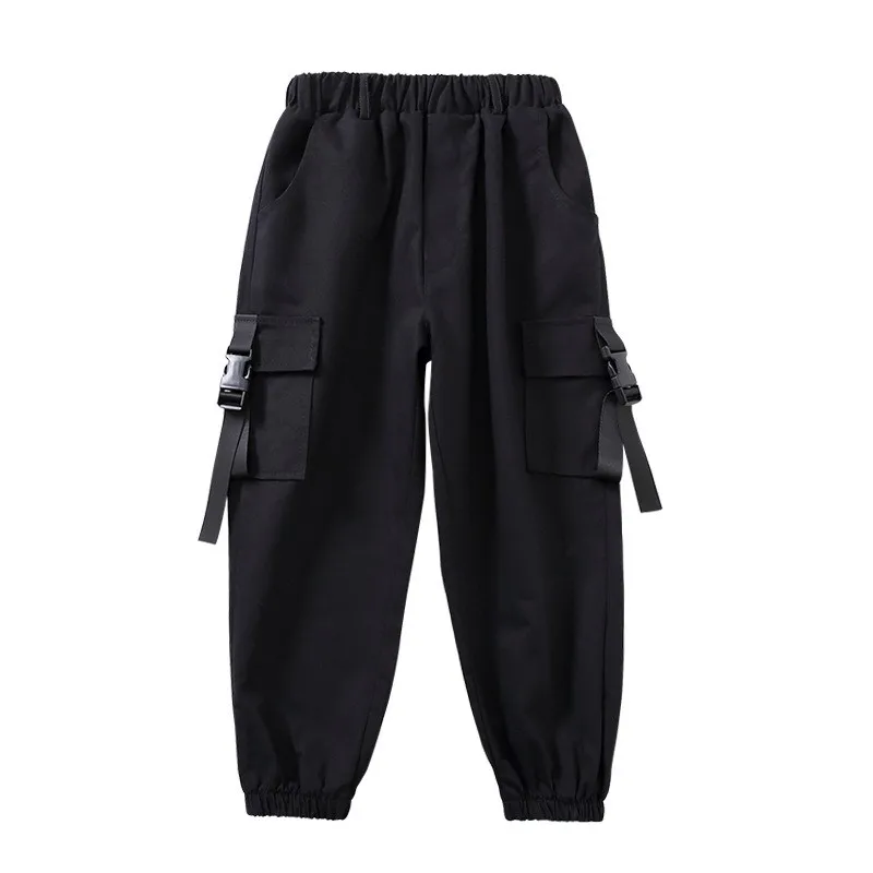 Black Kid Hip Hop Clothing T Shirt Top Tactical Cargo Pants Sleeveless Jacket Vest Girls Boys Jazz Dance Costume Clothes Wear girl dance costume children costumes