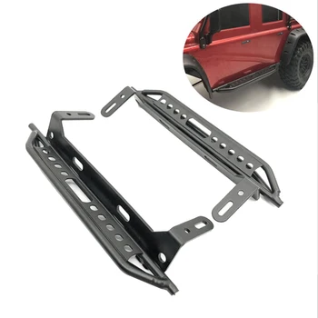

1 Pair Metal Side Pedal Step Running Boards Foot-Plate For Traxxas TRX-4 1/10 RC Crawler Body Shell Accessories (Black)