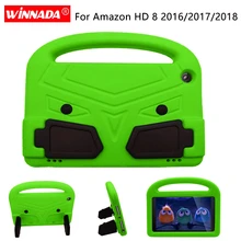 Для Amazon Kindle Fire HD 8 чехол для детского планшета противоударный EVA Ручной Чехол-подставка для Kindle Fire HD8