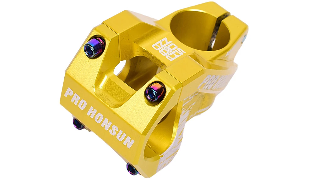 HONSUN PRO MTB велосипедный шток 0 ° 50 мм Дорожный шток 28,6*31,8 мм алюминиевый сплав CNC высокая прочность XC AM Аксессуары для велосипеда 185 г