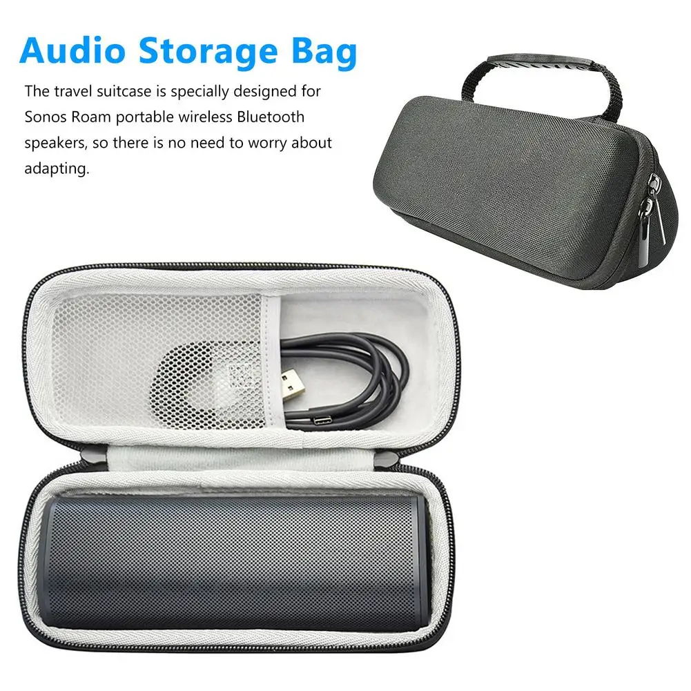 Custodia Protettiva In Nylon Portatile Custodia Per Sonos Roam Bluetooth Smart Speaker Borsa Borsa Da Trasporto Impermeabile Antiurto