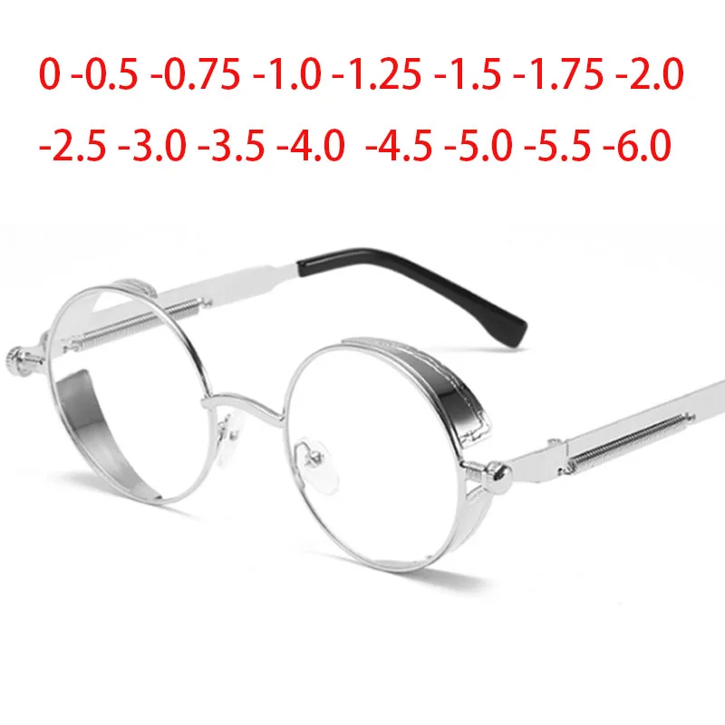 RoundMetalMyopiaGlassesGothicSteampunkVintageShieldEyewear