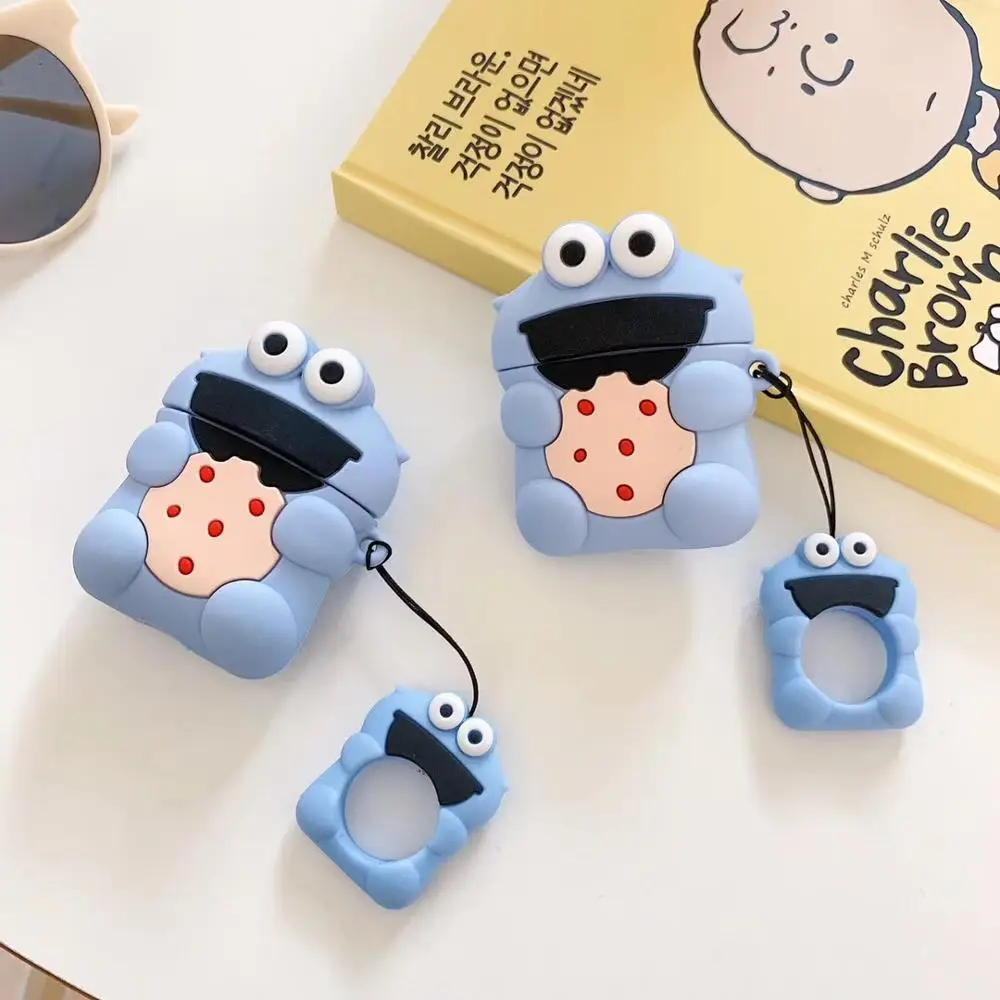GOOYIYO-милый чехол с аниме для Airpods 1 2 зарядная коробка наушников мягкий силиконовый