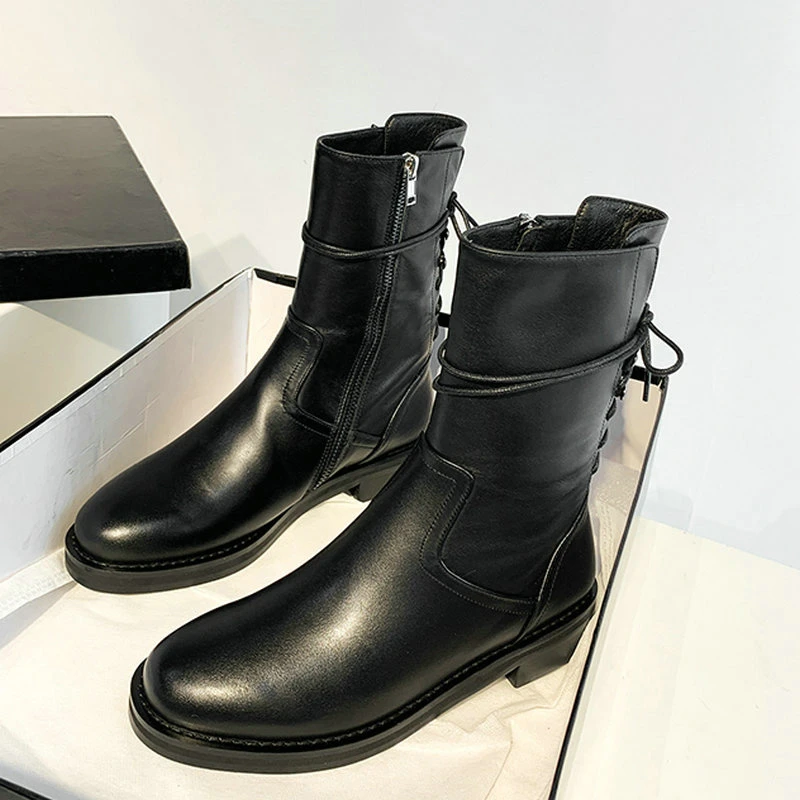 platform slip on boots