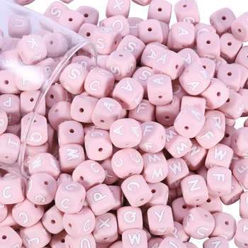 

25pcs Candy Color Letters 12mm English Alphabet Letter Beads Charms Bracelet Necklace For DIY Pacifier Chain