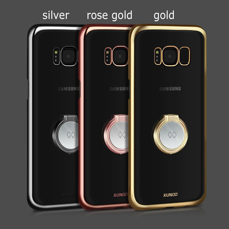 Для samsung galaxy s8 чехол Xundd черный Жесткий PC Пластиковый Чехол с кольцом для galaxy s8+ подходит для Магнитного Держателя