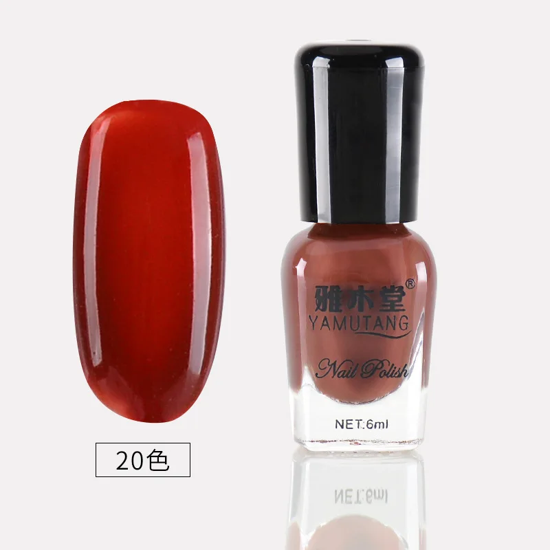 6ml-30colors лак для ногтей на водной основе, не содержит альдегида, Защита окружающей среды, зеркало, разрывающий пилинг, лак для ногтей, набор, bling - Цвет: 20
