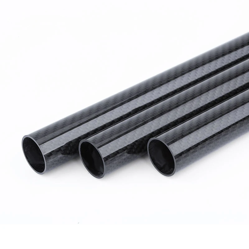 1 Pcs 1000mm 3K Carbon Fiber Tube Diameter 16mm 17mm 18mm 19mm 20mm 22mm Glossy Surface for Plant Protection Aircraft