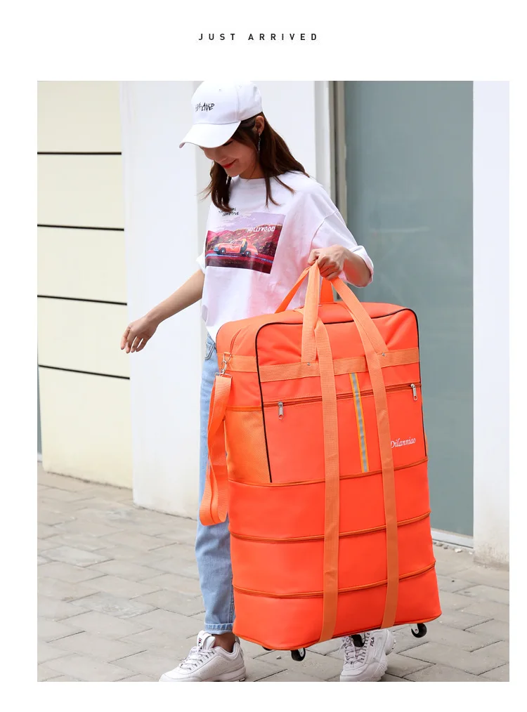 28 дюймов воздушная Дорожная сумка большой емкости за рубежом для учебы и путешествий универсальная колесная складная сумка для багажа сумка для хранения