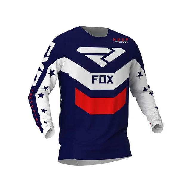 Motorcycle Mountain Bike Team Downhill Jersey Huup Fox MTB Offroad DH MX Bicycle Locomotive Shirt Cross Country Mountain Bike 5