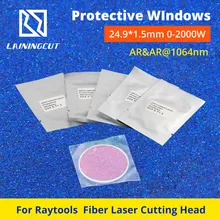 Raytools защитные окошки 24,9*1,5 мм 1064nm кварцевые плавленый силикон объектив для Raytools BT210/240 S BM109/110/111 Bodor головка 0-2000W
