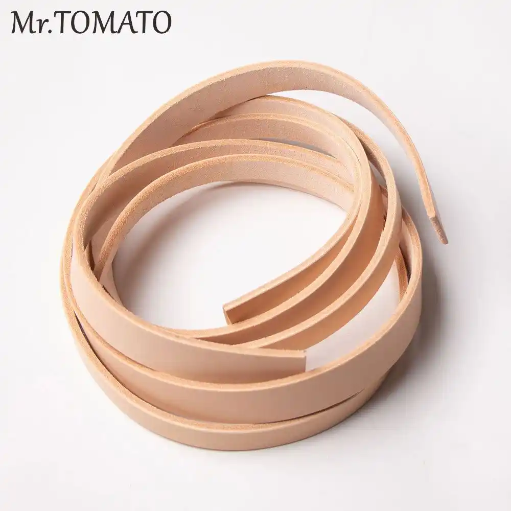 Natural Veg Tanned Leather Belt Blank Cowhide Strip Can Be Dying