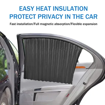 

2/4 Pcs Car Curtain Side Window Sunshade Breathable Cover UV Protection for Vehicle PR Sale