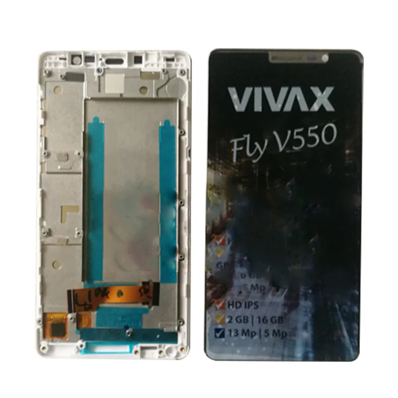 VIVAX FLY V550 LCD Display Touch Screen Digitizer Sensor Replacement Complete Assembly | Мобильные телефоны и аксессуары