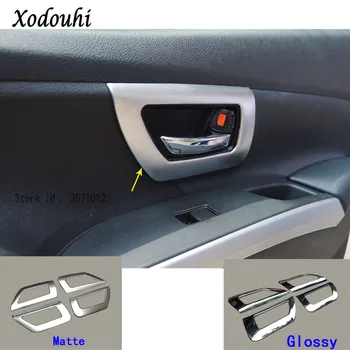 

For Suzuki S-Cross Scross SX4 2014 2015 2016 2017 Car Body Stick Trims ABS Chrome Car Door Inner Built Handle Bowl Armrest 4pcs