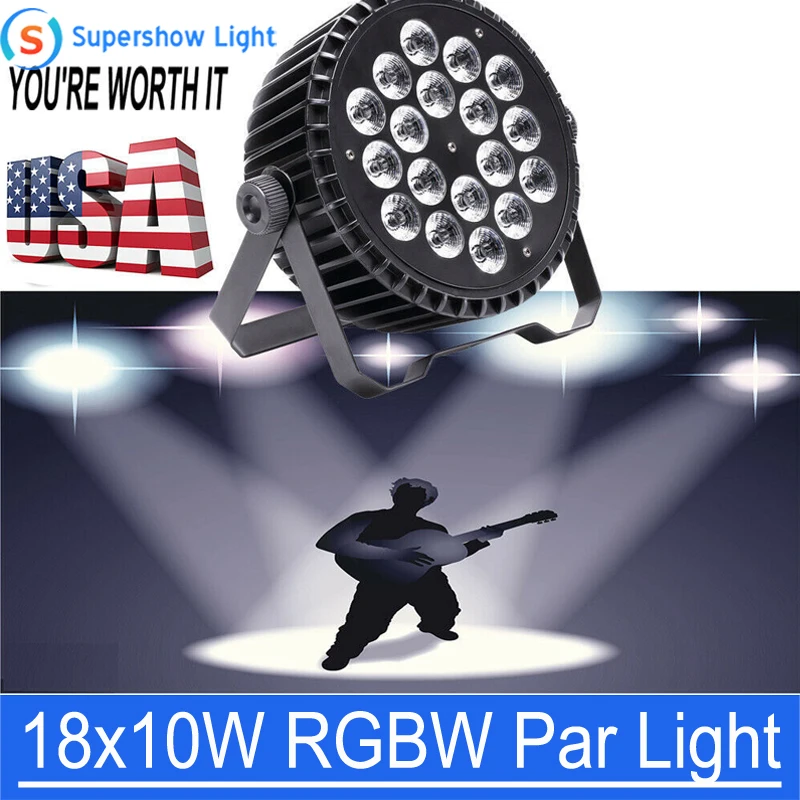 18x10 Вт светодиодный DJ Par Светильник 4in1 RGBW PAR для диско вечерние сценический