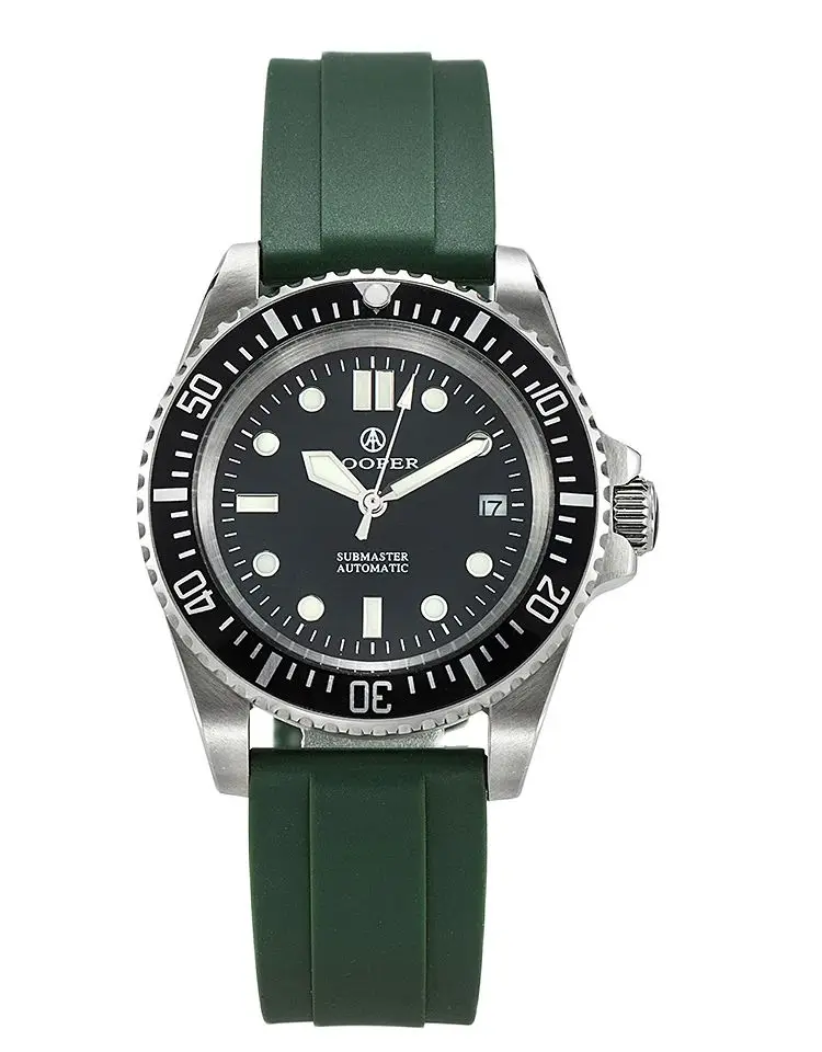 43mm Miyota 8215 Factory Direct Cooper Submaster MWC Men\'s Mechanical Vintage Retro Water Ghost Luxury Watch Luminous  Diving