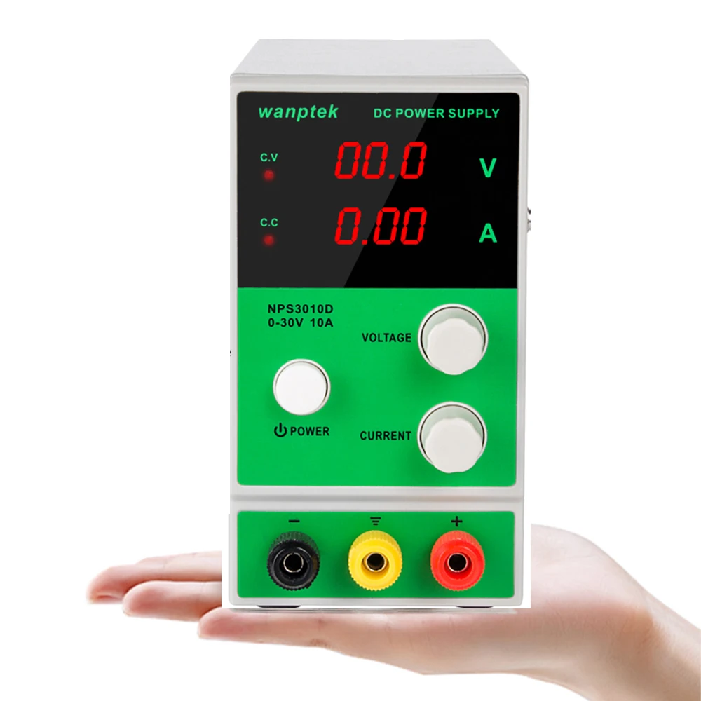 2 PCs NPS305D 3010D 605D 1003D 3 digit Mini DC Power Supply 30V 5A Regulator Adjustable Digital Display Laboratory Switch Test - Цвет: NPS3010D