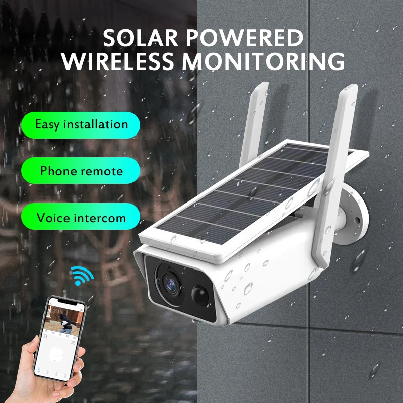 

1080P HD Wifi Outdoor Waterproof Solar Energy Low Power IP Camera Wireless Surveillance Video Intelligent IR Camera Security