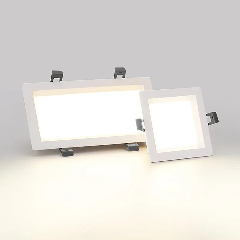 1pcs Led Panel  Dimmable Recessed led downlight 12W 24w  Square LED Spot light led ceiling lamp AC110V 220V outside up and down lights