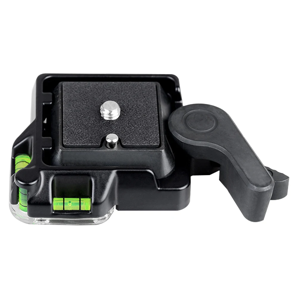 Non Slip Portable Locking Aluminum Alloy Clamp Practical Camera Replacement Quick Release Plate With Bubble Level Universal