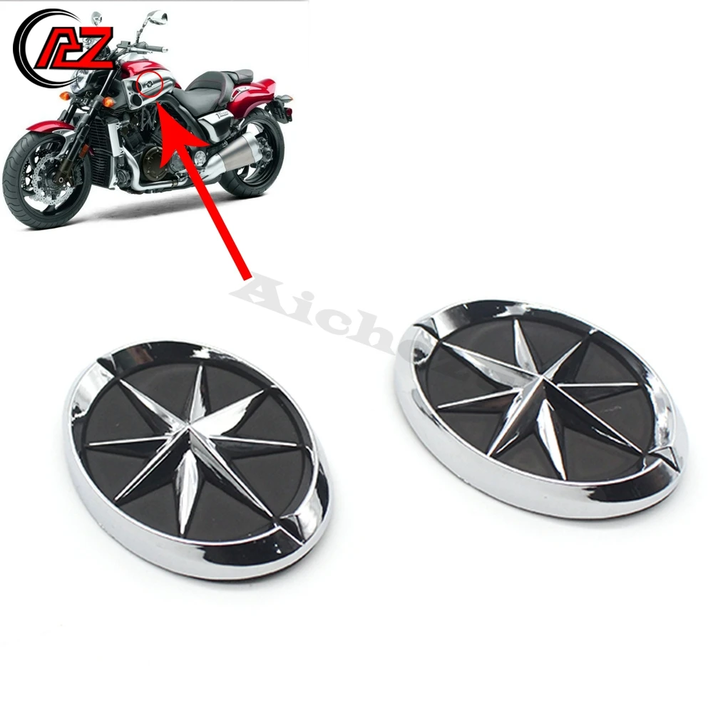 Для Yamaha V-Star 1100 1300 королевская звезда V-MAX 1200 1700 мотоцикл топливный газовый бак эмблема обтекатель наклейка стикер 3D мотоцикл значок