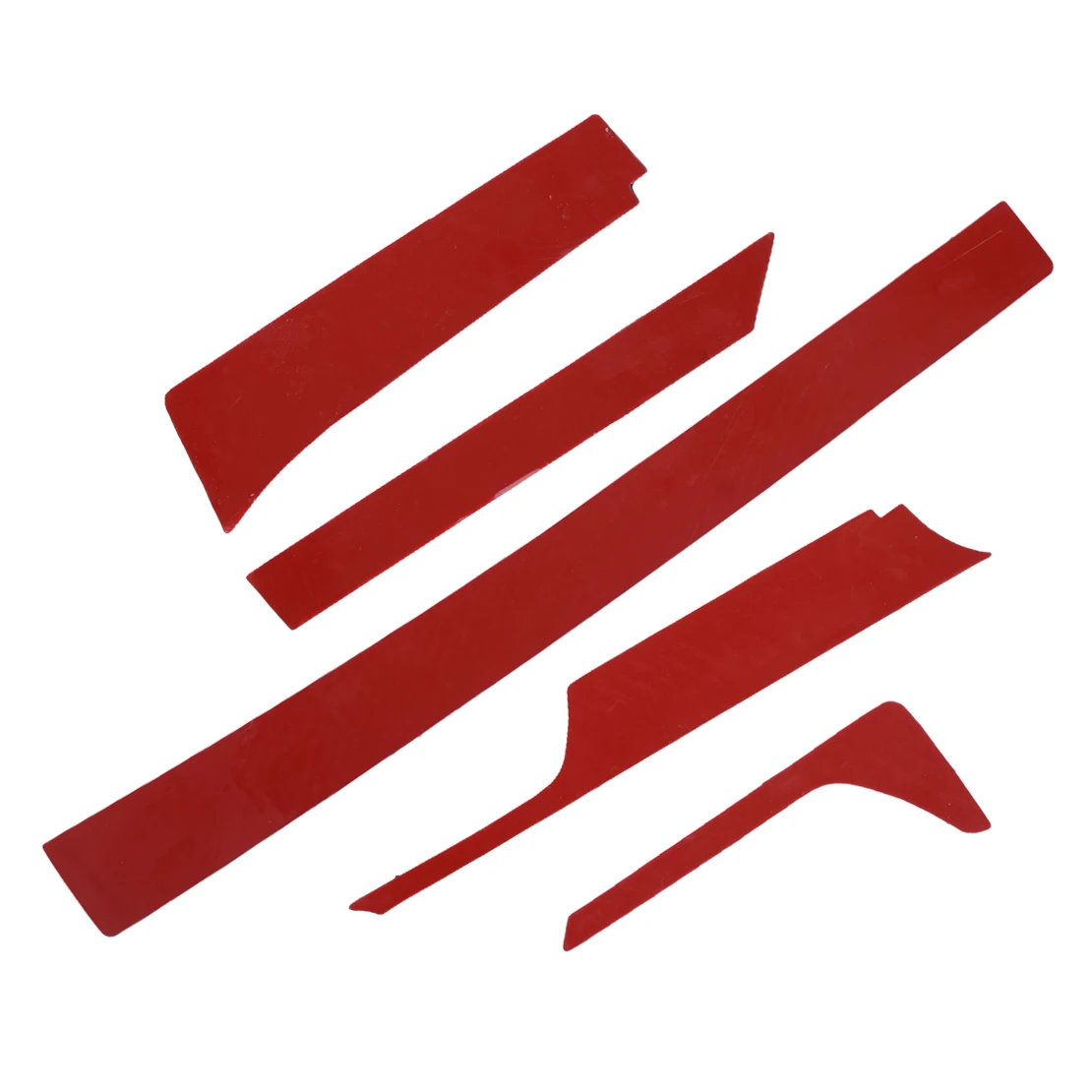 DWCX 5 шт./компл. карбона и оптоволокна для телефона приборной панели автомобиля центральной консоли полосы крышка подходит для Chevrolet Camaro