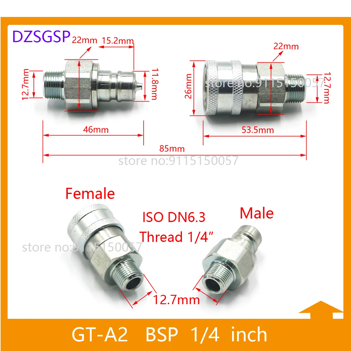 Mach3 Cnc Set Di Raccordi Idraulici A Sgancio Rapido ISO7241-1A Con Filettatura Accoppiatori Idraulici A Sgancio Rapido