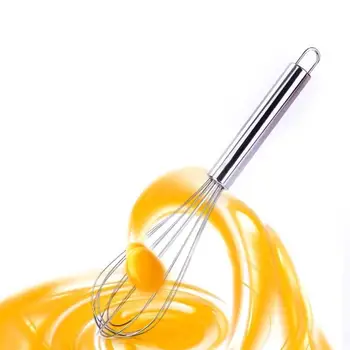 

8/10/12inches Stainless Steel Hand Whisk Rotary Egg Beater Kitchen Baking Utensil Butter Cream Mixer Tools Manual Egg Beater
