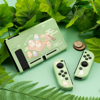 

Dim Sum Parrot Protective Shell TPU Soft Cover Case Anti-fall Game Console Housing Case NS Box For Nintendo Switch Accessories