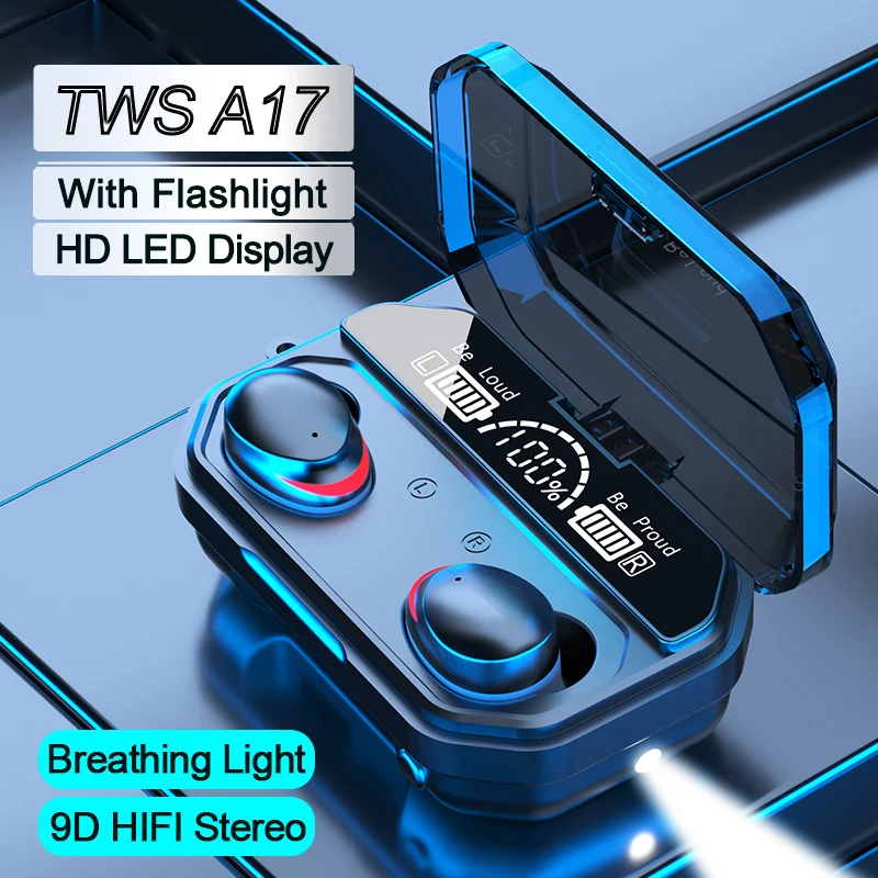 

V5.1 Bluetooth Wireless Headphones Airplus TWS Auriculares Earphones 2000mAh Charging Case Sport Earbuds Headset With Flashlight