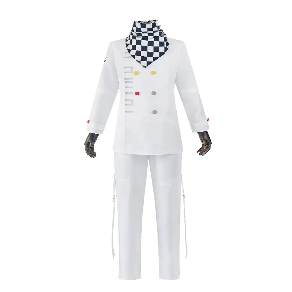 Transform into the enigmatic and mischievous Kokichi Oma from Danganronpa V3 with this striking cosplay costume. Embrace his charismatic persona with precision in this meticulously crafted uniform, complete with a signature scarf cloak. Whether you're attending a convention or embodying the essence of President Oma, this ensemble ensures authenticity and attention to detail. Dive into the thrilling world of Danganronpa and captivate fans with your portrayal of this iconic character.