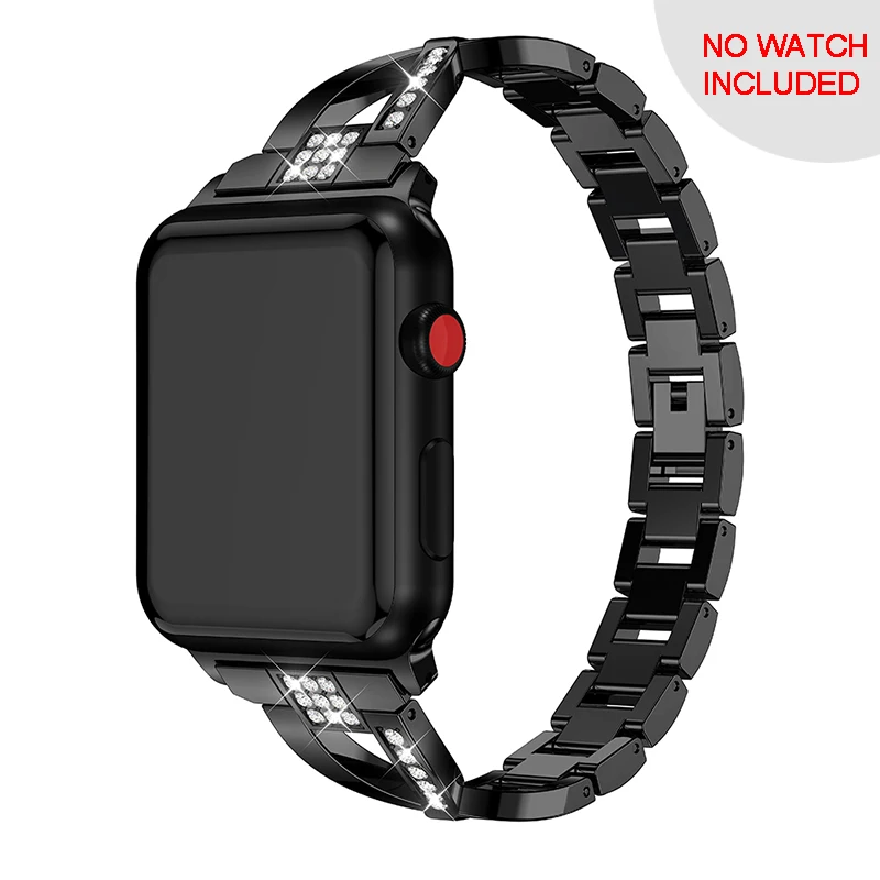 Высокое Качество ремешок для наручных часов Apple Watch 38/40/42/44 мм Нержавеющая сталь часы с металлическим браслетом ремешок для наручных часов Apple Watch, аксессуары