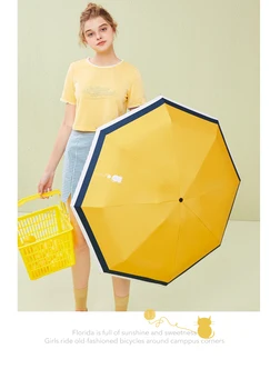 

Cute Windproof Double Layer Umbrellas Folding Portable Umbrella UV Protection Rain Women paraguas mujer parasol Umbrellas KK60YS