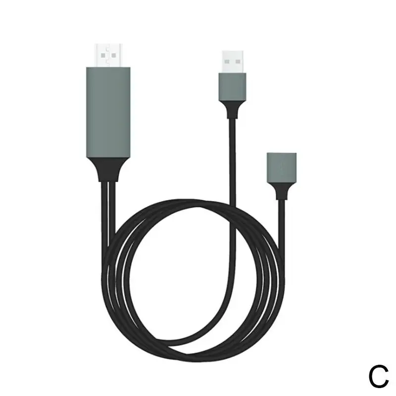 Универсальный зеркальный кабель HDMI телефон к телевизору HD tv 1080p для iPhone/iPad/Android HDMI type-C адаптер D3R7