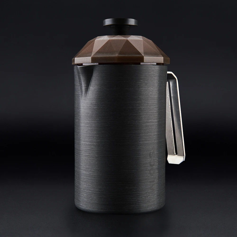 

Outdoor Aluminum Alloy Coffee Maker Combo with Cups 600ml Travelling Coffee Pot 160ml Cups Portable Low-profile Teapot Gift