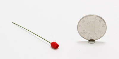 Red Rosebud 1 шт. креативный лист цветок магниты на холодильник глина искусственный цветок магнитные наклейки цветочный холодильник стикер сообщений кухонный Декор - Цвет: Red Rosebud