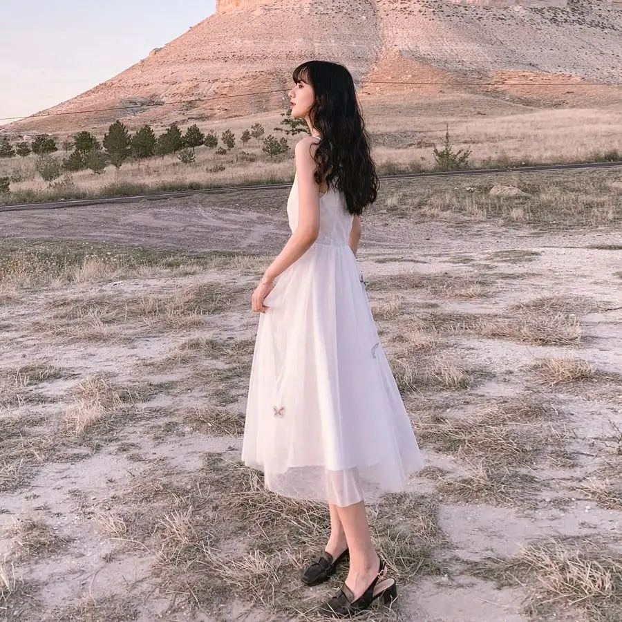 White Dress Женское платье, коллекция зима-осень, облегающее женское платье с завышенной талией - Цвет: White Dress