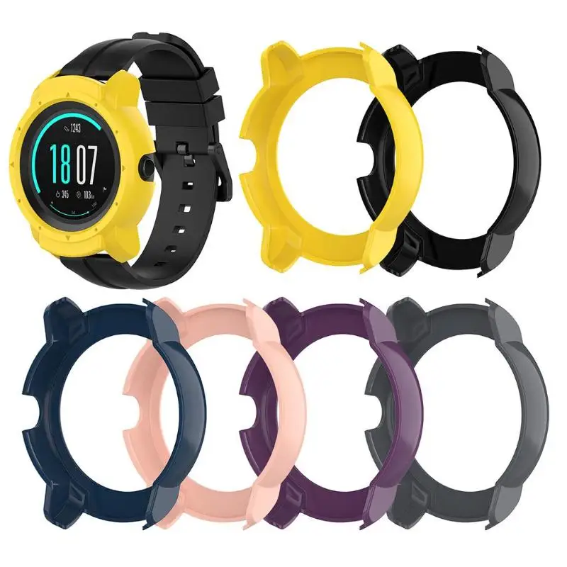 Ultra Thin PC Hard Protection Bumper Full Case Cover Shell for Ticwatch E2 Smart Wristband Smart Wearable Devices Accessories